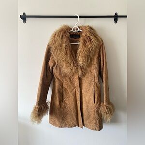 Vintage Y2K Penny Lane Leather Coat